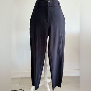 Cambio Woman’s Dark blue striped Cargo Pants